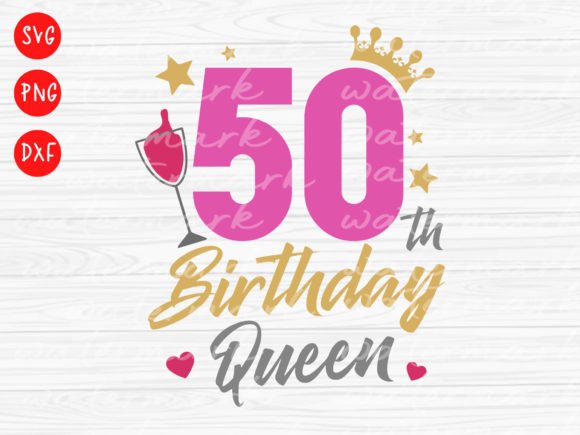 50th Birthday SVG Graphics for T-Shirt Designs