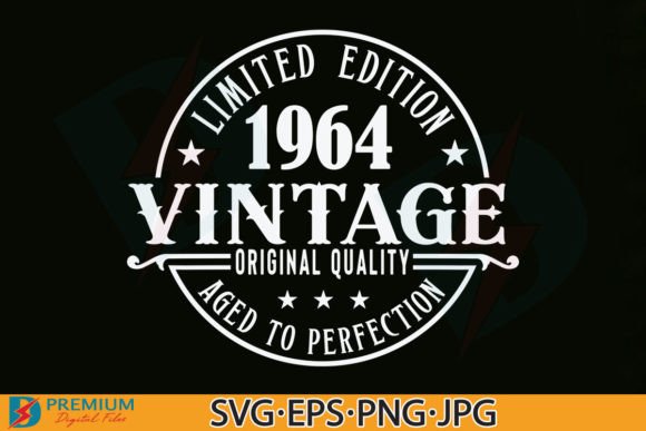 60 Birthday SVG Graphics for Vintage T-Shirt Designs
