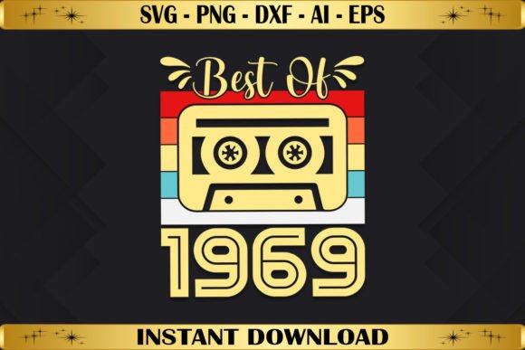 Best of 1969 Vintage Graphics for T-Shirt Designs