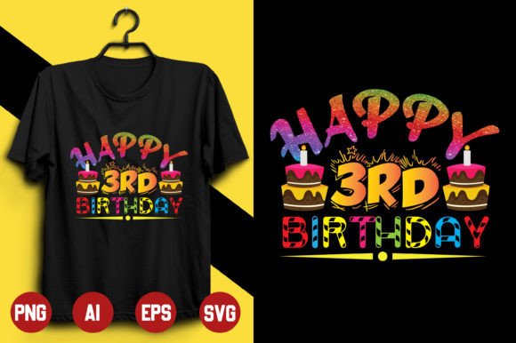 Birthday T-shirt Design -9: Graphics & Print Templates