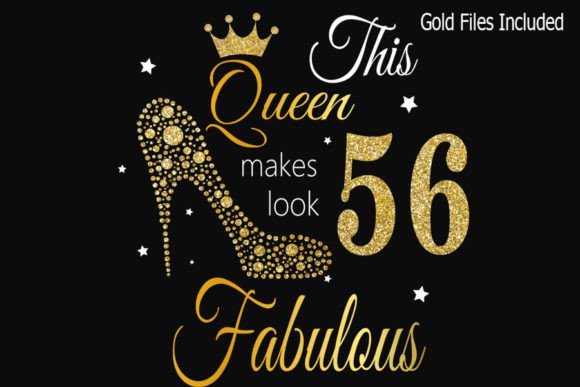 Queen Birthday 56th Graphics for T-Shirt Designs