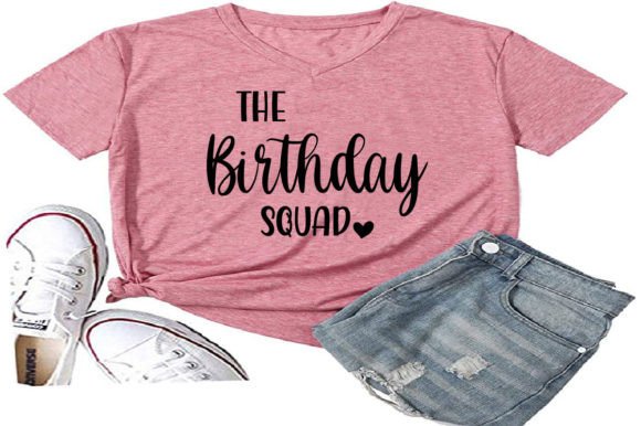 The Birthday Squad SVG Design: Graphics for T-Shirt Designs